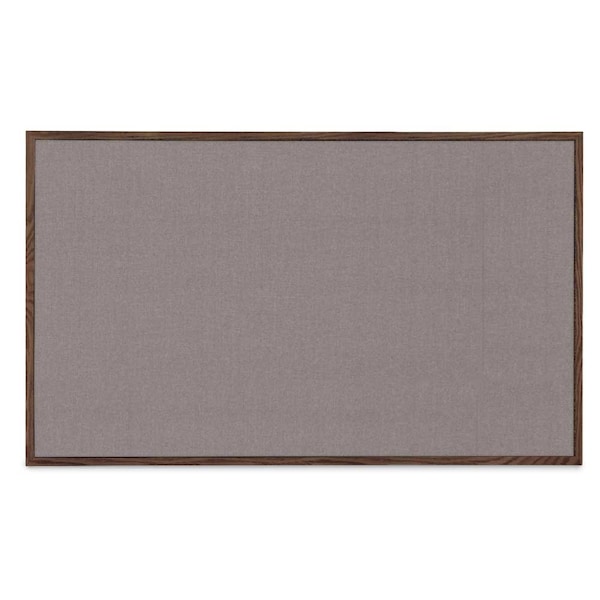 Combo Board, 48"x36", Bronze Frame/Black Porcelain & Rubber